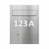Skrzynka pocztowa w mur z przyciskiem dzwonka z podświetlanym numerem domu WPN 20 G IND